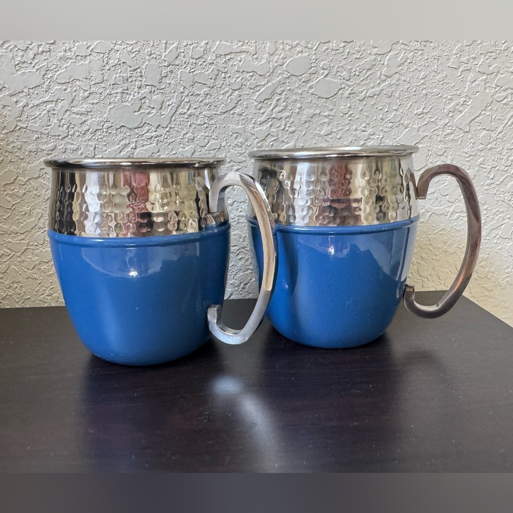 Hammered Moscow Mule Mugs 2-PC SET 🦋